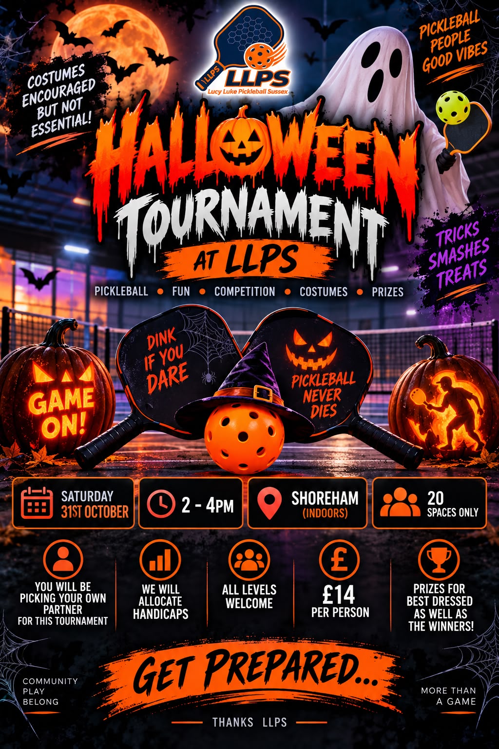 Halloween Tournament at LLPS poster